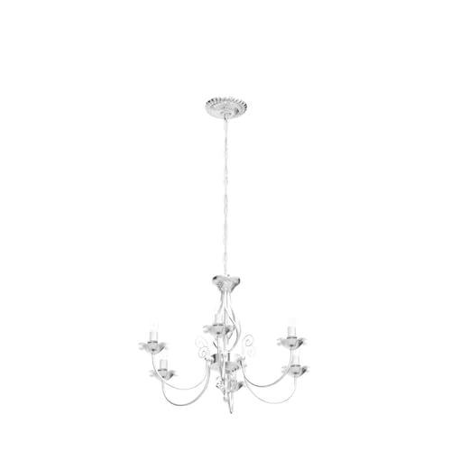 6 Light Farmhouse Candle Chandelier for Dining Room