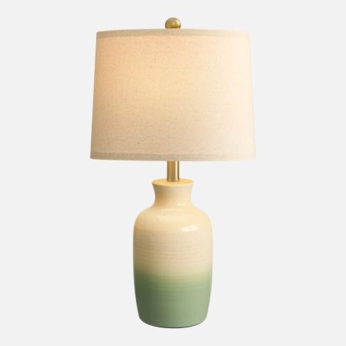 24'' Farmhouse Living Room Lamp with Soft Ombre Finish