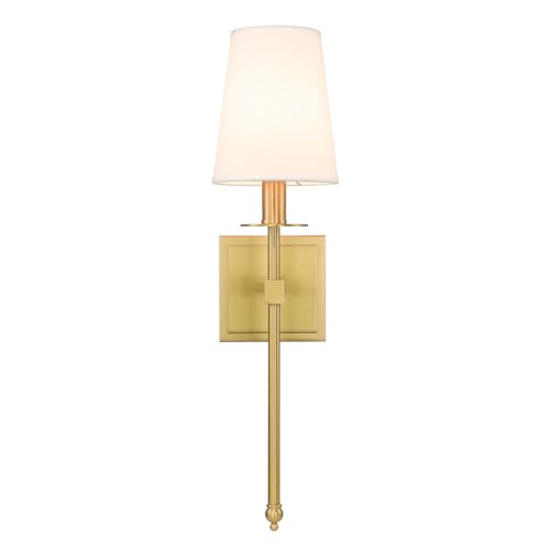 Brass Wall Sconces Set of 2 Gold Sconce Light for Living