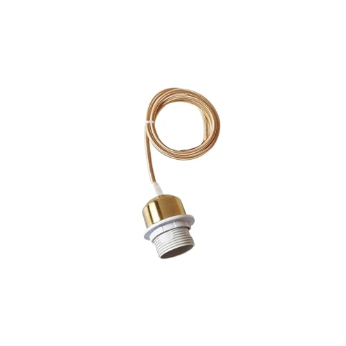 Lamp Holder DIY Vintage E26 E27 Hanging Lamp Holders with Cable Ceiling Lamp Holders Sockets Nordic Half Teeth Lampshade Base for Pendant lamp
