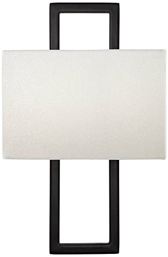 Modena 15 1 2" High Black Wall Sconce Set of 2 Modern Light Fixture (2 Count)