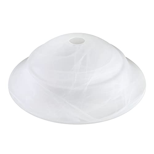 23502 01A Etched Alabaster Traditional Style Replacement Glass Shade for Medium Base Socket Torchiere Lamp