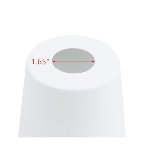 2PCS White Barrel Metal Lampshade (2 Count)