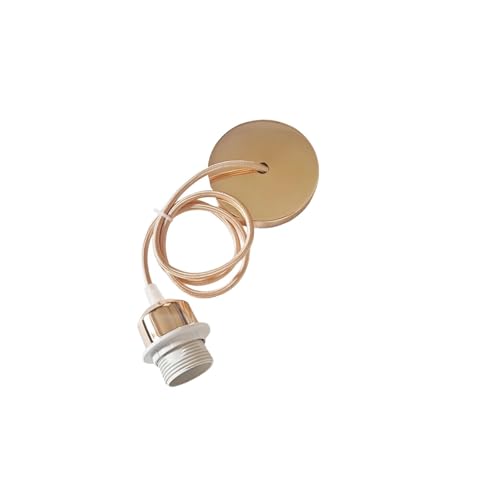 Lamp Holder DIY Vintage E26 E27 Hanging Lamp Holders with Cable Ceiling Lamp Holders Sockets Nordic Half Teeth Lampshade Base for Pendant lamp