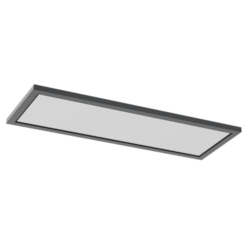 4 Pack 1x4 LED Flat Panel Light Surface Mount Black (4 Count)