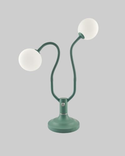 Globe Modern Table Lamp for Bedroom Dimmable Round Ball Lamp