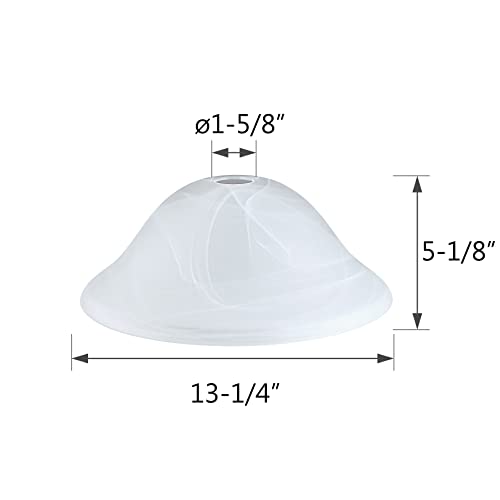 23143 11A Alabaster Shade for Medium Base Socket Torchiere