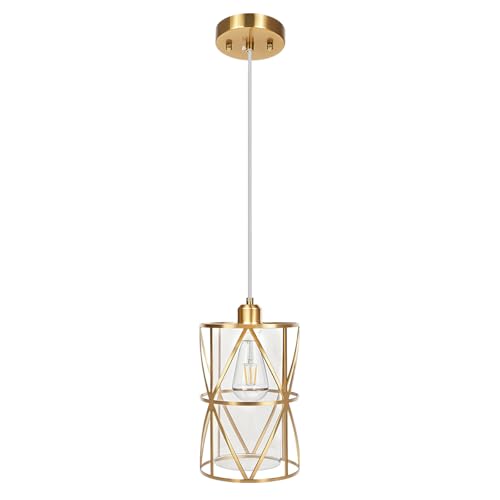 Brushed Gold Pendant Lights Kitchen Island