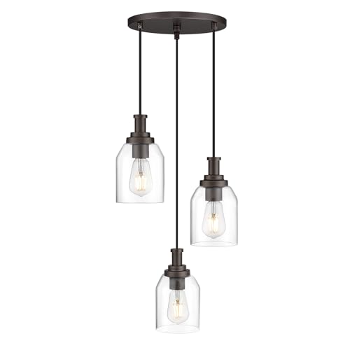 3 Light Pendant Lighting (2 Count)