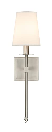 Bedroom Wall Lamps Set of 2 Brushed Nickel Bathroom Sconces (2 Count)