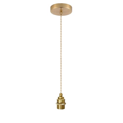 1 Light Mini Gold Pendant Light Kit Ceiling Mount
