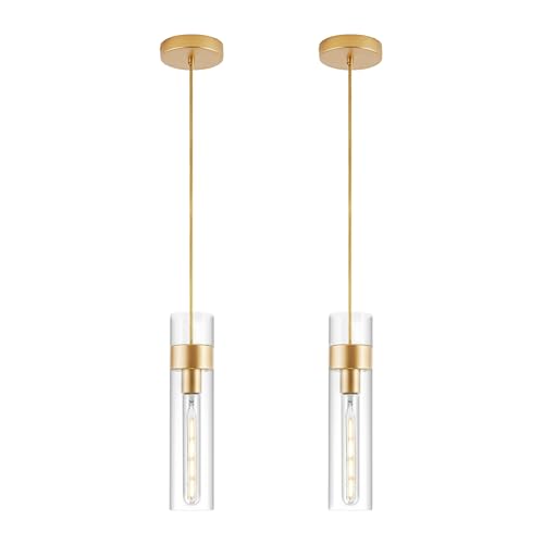 2 Pack Gold Pendant Lights Kitchen Island (2 Count)