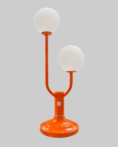 Modern Globe Table Lamp for Bedroom Dimmable Round Ball Lamp