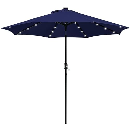 9FT Solar Patio Umbrella w