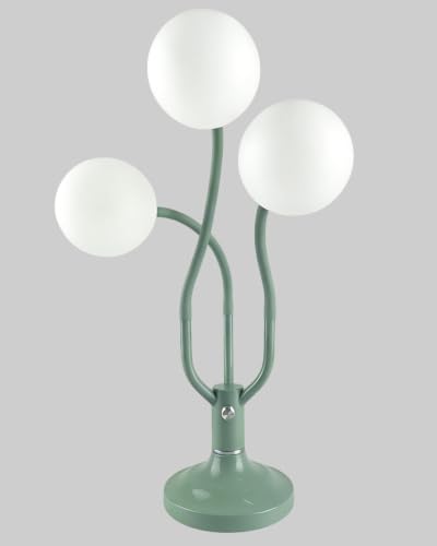 Globe Modern Table Lamp for Bedroom Dimmable Round Ball Lamp