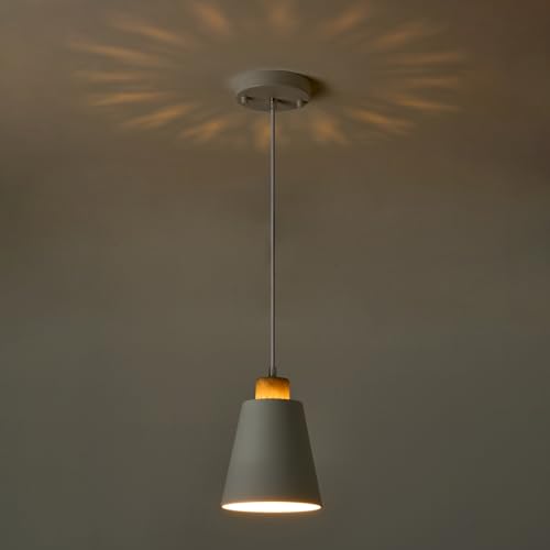 Mini Pendant Light Fixtures White Wood for Kitchen Island