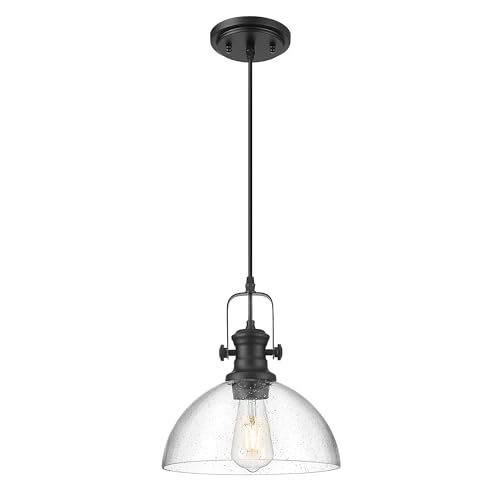 10.5" Black Pendant Lights Kitchen Island