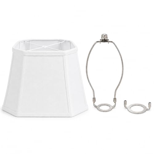 1 Pack White Linen Beveled