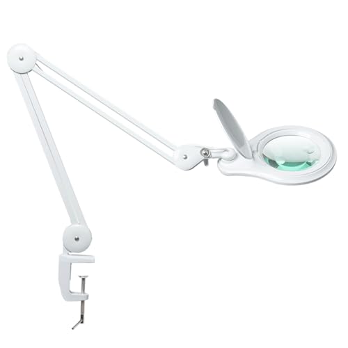 Bifocal LED Magnifying Lamp with Clamp