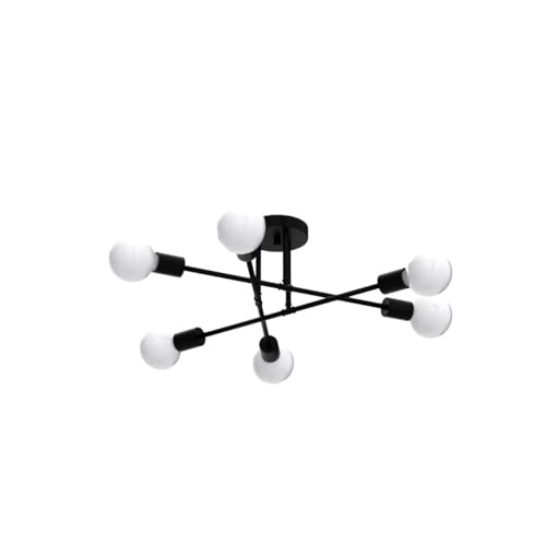 Black Modern Sputnik Chandelier Ceiling Light Fixtures