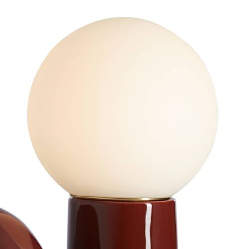 Fondant 11 1 2" Small Accent Lamp Set of 2 Chocolate Brown Glass (2 Count)