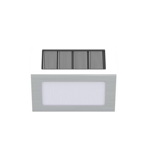 White Solar Lights for Deck Step Fence Post (6 Count)
