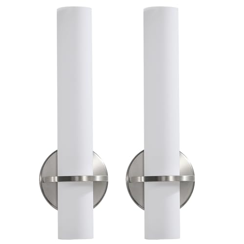 Brushed Nickel Wall Sconces Set of Two (2 Count)