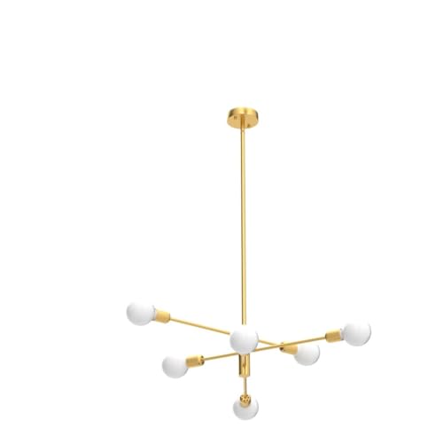 Chandeliers for Dining Room Gold 6Light Modern Kitchen Chandelier