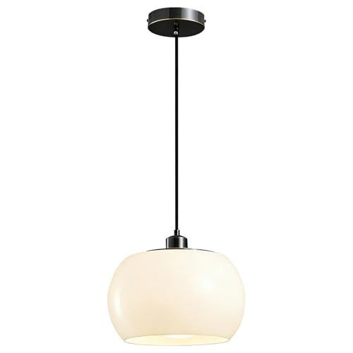 White Globe Ceiling Hanging Light Mid Century Ceiling Fixtures