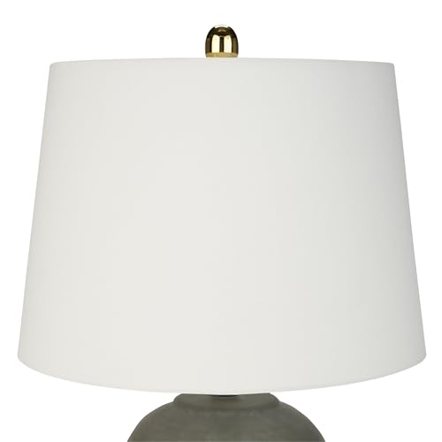 Home 23" Olive Green Ceramic Pot Table Lamp for Bedroom