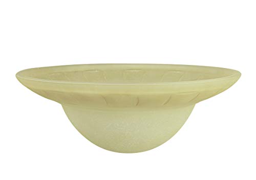 Amber 23096 01A Transitional Style Replacement Torchiere Glass Shade