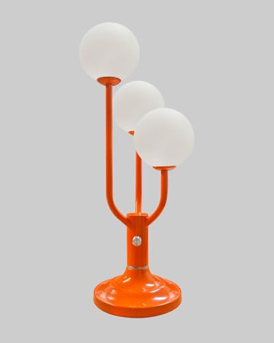 Modern Globe Table Lamp for Bedroom Dimmable Round Ball Lamp