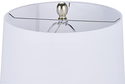 Home 23" Coastal Blue Ceramic Pot Table Lamp for Bedroom