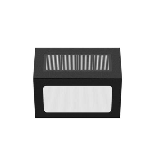 Warm White Solar Lights for Deck Step Fence (6 Count)