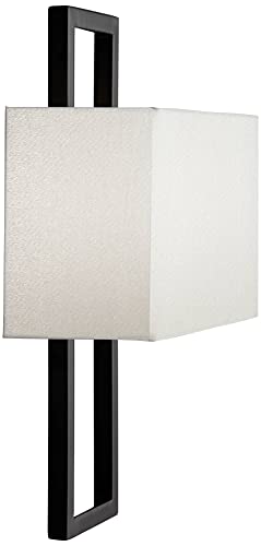 Modena 15 1 2" High Black Wall Sconce Set of 2 Modern Light Fixture (2 Count)