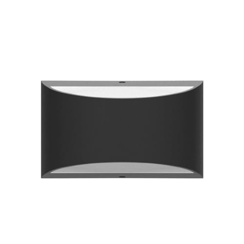 Indoor Black Modern LED Wall Sconce Interior Wall Lights Set of 2 Hardwired Up and Down Wall Mount Light for Living Room Bedroom Hallway Corridor Cool White 6000K (2 Count)