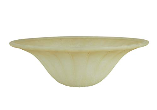 Amber 23092 01A Transitional Style Replacement Torchiere Glass Shade