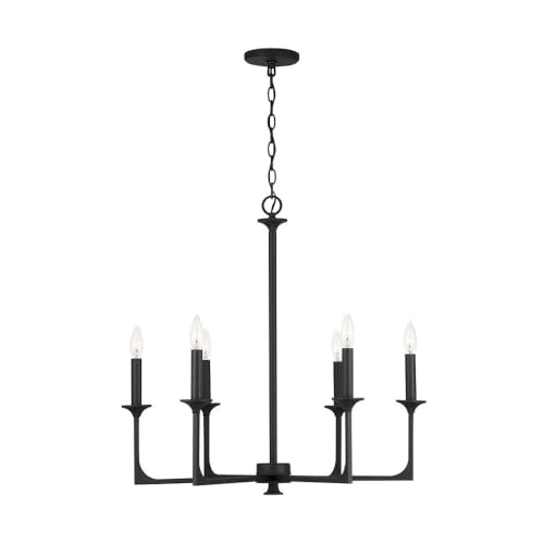 Capital Lighting 437361BI Clint Bold Metal Candle Chandelier