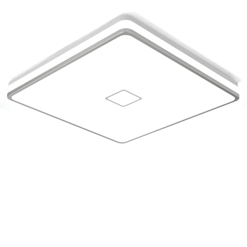 LED Ceiling Light Fixtures Flush Mount 12.8inch 24W Bright White Square LED Ceiling Lamp 5000K