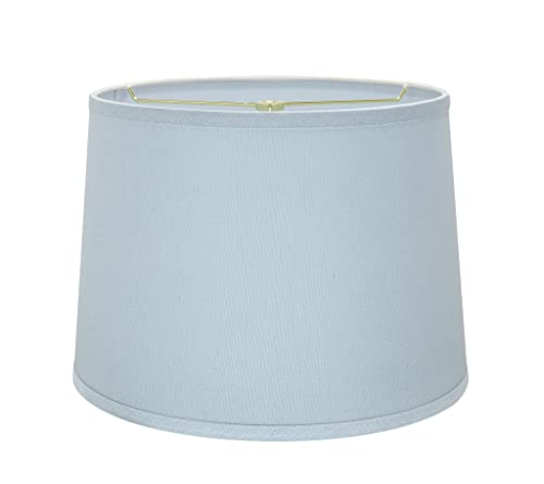 32311A Transitional Hardback Empire Shaped Spider Construction Lamp Shade in Light Blue