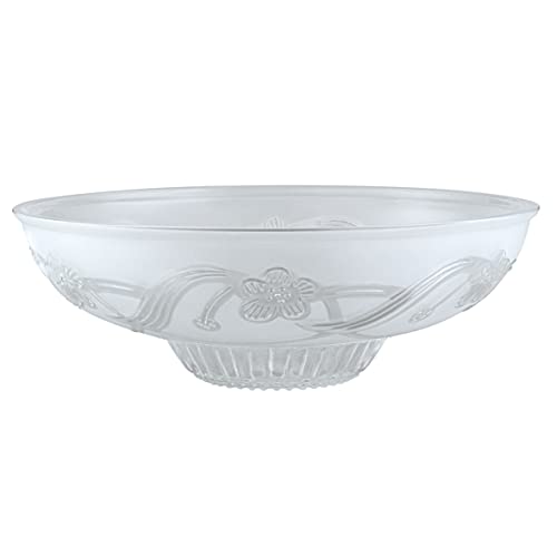 23130 11A Clear & Sandblasted Shade for Medium Base Socket Torchiere