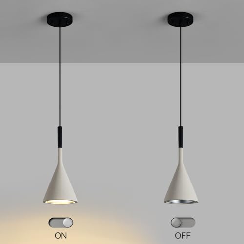 Farmhouse Grey Pendant Light Fixtures 1 (2 Count)