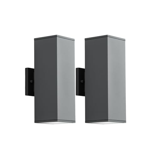 14" Modern Outdoor Porch Light in 2 Lights (2 Count)
