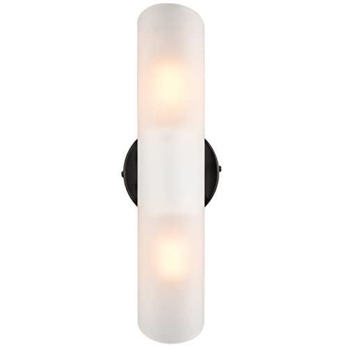 Modern Farmhouse Black Bathroom Light Fixtures Wall Sconces Set of Two Cylinder Sconce Lighting (2 Count)