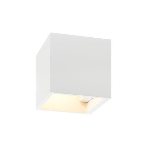 4.5" White Plaster Wall Sconce Wall Decor