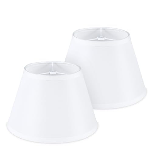 White Empire Lamp Shades Set of 2 (2 Count)