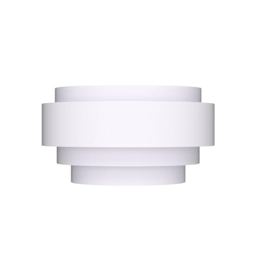 Modern Wall Sconce Set of 2 Indoor Wall Light Fixture Half Moon Metal Wall Lamp White for Stair Hallway Home Theatre Bedroom (2 Count)