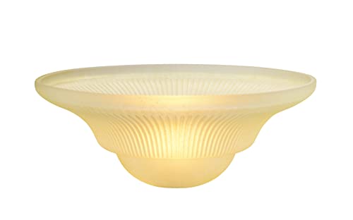23119 01 Amber Traditional Replacement Glass Shade for Medium Base Socket Torchiere Lamp
