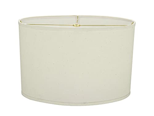 37041A Transitional Oval Hardback Shaped Spider Construction Lamp Shade in Off