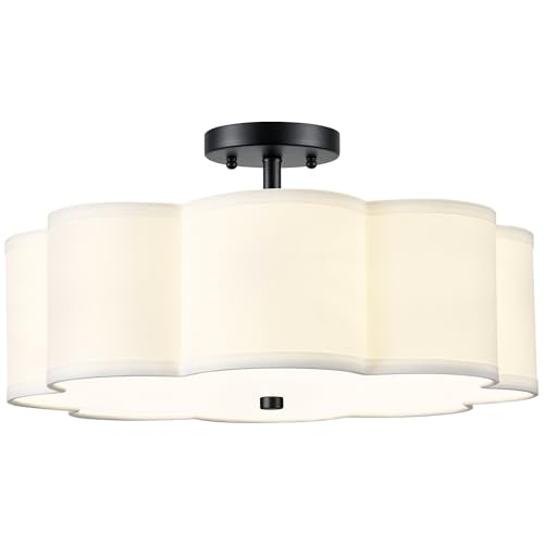 Black Semi Flush Mount Ceiling Lights
